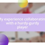 My experience collaborating with a hurdy-gurdy player