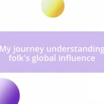 My journey understanding folk’s global influence